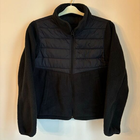Zyia Active Targhee Women’s black full zip puffer fleece jacket  medium GUC! 🌙 - Picture 2 of 13
